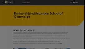 
							         Partnership with London School of Commerce | University of Suffolk								  
							    