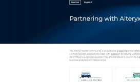 
							         Partnerships | Alteryx								  
							    