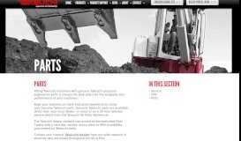 
							         Parts | Product Support | Website | TAKEUCHI MFG								  
							    