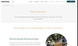
							         Parts Services | Bombardier Business Aircraft								  
							    
