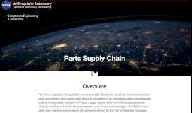 
							         Parts Supply Chain - Component Engineering & Assurance - NASA								  
							    