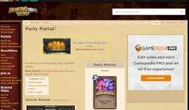 
							         Party Portal - Hearthstone Wiki								  
							    