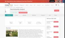 
							         Parul University-Fees, Courses, Placements, Ranking ...								  
							    