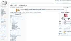 
							         Pasadena City College - Wikipedia								  
							    