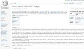 
							         Pasco–Hernando State College - Wikipedia								  
							    