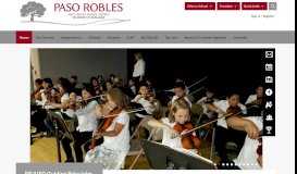 
							         Paso Robles Joint Unified School District / Homepage								  
							    