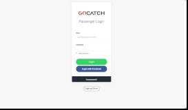 
							         Passenger Login | GoCatch Portal								  
							    
