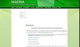 
							         Passport - Embassy of the Federal Republic of Nigeria								  
							    