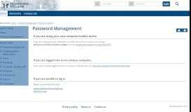 
							         Password Management | myTC Portal - Texarkana College								  
							    