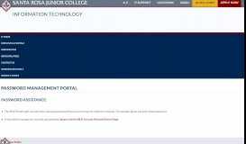 
							         Password Management Portal - Santa Rosa Junior College								  
							    