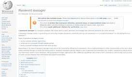 
							         Password manager - Wikipedia								  
							    