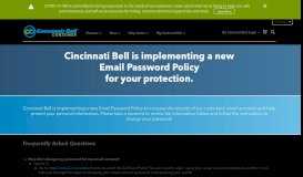 
							         Password Policy - Cincinnati Bell								  
							    