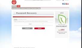 
							         Password Recovery - Claro eBill								  
							    