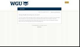 
							         Password Recovery - Western Governors University ...								  
							    