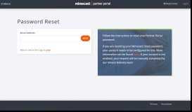 
							         Password Reset - Partner Portal - Mimecast								  
							    