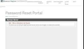 
							         Password Reset Portal - Missouri Baptist University								  
							    