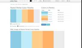 
							         Pastel Portal Color Palette - Color Hex								  
							    
