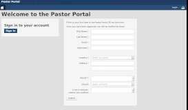 
							         Pastor Portal - Wesleyan - The Wesleyan Church								  
							    