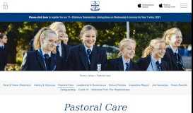 
							         Pastoral Care in Schools | Alderley Edge School for Girls | Cheshire								  
							    