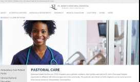 
							         Pastoral Care - St. John's Episcopal Hospital :: Health Services ...								  
							    