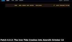 
							         Patch 6.0.2: The Iron Tide Crashes into Azeroth ... - World of Warcraft								  
							    