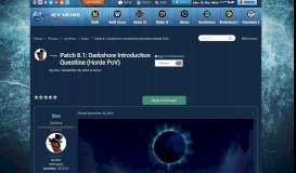 
							         Patch 8.1: Darkshore Introduction Questline (Horde PoV) - News ...								  
							    