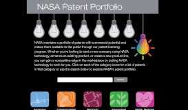 
							         Patent Portfolio - NASA Technology Transfer Portal								  
							    