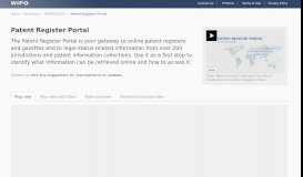 
							         Patent Register Portal - WIPO								  
							    