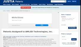 
							         Patents Assigned to AMLED Technologies, Inc. - Justia Patents Search								  
							    