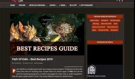 
							         Path of Exile - Best Recipes 2019 | Fextralife								  
							    