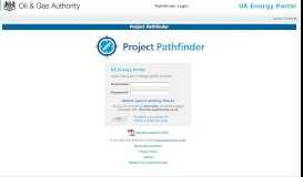 
							         Pathfinder Login - Energy Portal								  
							    