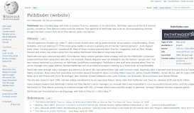 
							         Pathfinder (website) - Wikipedia								  
							    