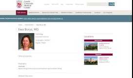 
							         Pathologist: Ewa Borys, MD | Loyola Medicine								  
							    