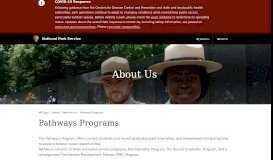 
							         Pathways Programs (U.S. National Park Service)								  
							    