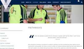 
							         Pathways | Victory Lutheran College								  
							    