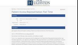
							         Patient Access Representative - Careers - The Hughston Clinic								  
							    