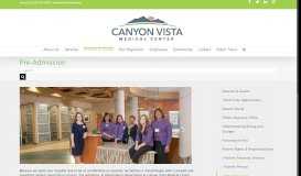 
							         Patient Access Services | Canyon Vista Medical Center								  
							    