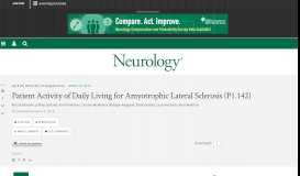 
							         Patient Activity of Daily Living for Amyotrophic Lateral Sclerosis (P1 ...								  
							    