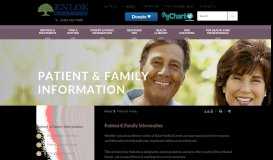 
							         Patient and Family Information - Enloe Medical Center - Chico, CA.								  
							    