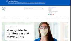 
							         Patient and Visitor Guide - Mayo Clinic								  
							    