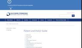 
							         Patient and Visitor Guide - Southern Tennessee Regional Health System								  
							    