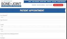 
							         Patient Appointment | Flagstaff Bone & Joint | Orthopedic Surgeon ...								  
							    