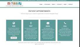 
							         Patient Appointments - Columbia Orthopedic Group								  
							    
