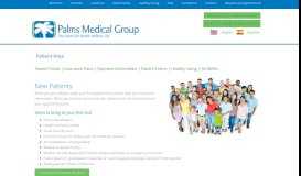 
							         Patient Area - Palms Medical Group								  
							    