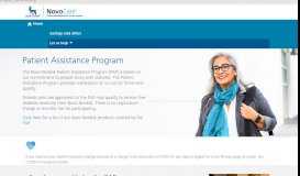 
							         Patient Assistance Program - NovoCare								  
							    