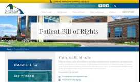 
							         Patient Bill of Rights | Mauston Hospital - Mile Bluff Medical Center								  
							    