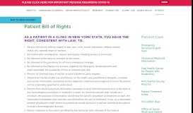 
							         Patient Bill of Rights - NYU College of Dentistry								  
							    