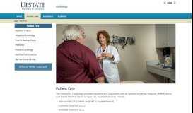 
							         Patient Care | Cardiology |SUNY Upstate Medical University								  
							    