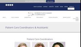 
							         Patient Care Coordinators & Assistants - Piedmont Plastic Surgery and ...								  
							    
