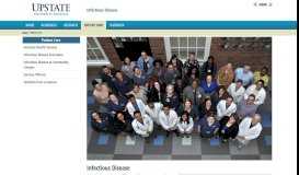 
							         Patient Care | Infectious Disease |SUNY Upstate Medical University								  
							    